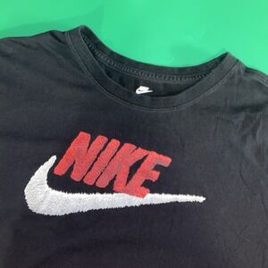 Nike Shirt Size XL Black Red Gray Tee Short Sleeve Top Swoosh‎ Workout Gym